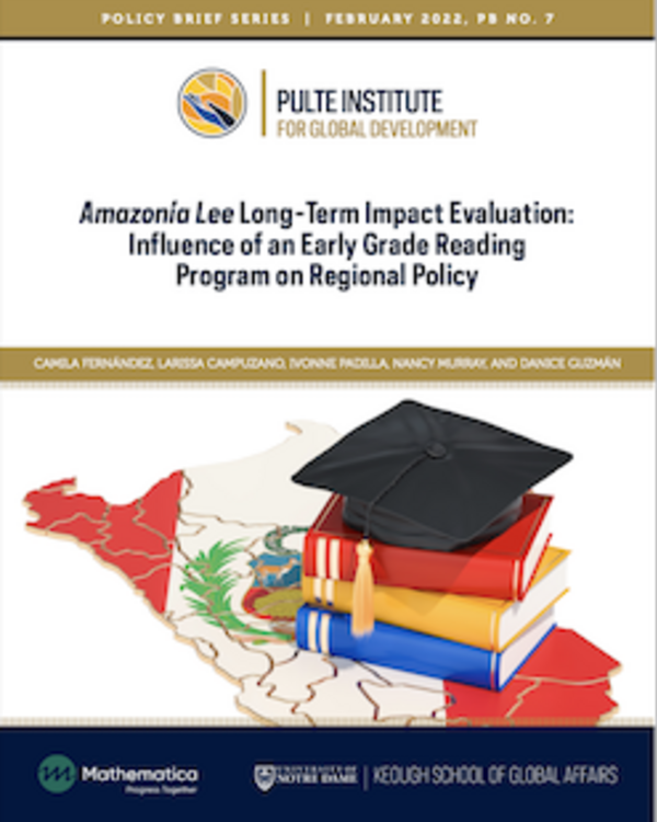 Amazonía Lee Long-Term Impact Evaluation: Influence of an Early Grade Reading Program on Regional Policy