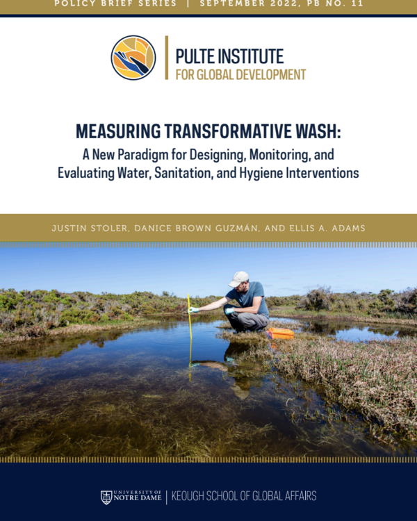 Measuring Transformative WASH: A New Paradigm for Designing, Monitoring, and Evaluating Water, Sanitation, and Hygiene Interventions