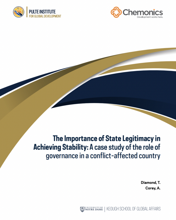 The Importance of State Legitimacy in Achieving Stability: A case study of the role of governance in a conflict-affected country - Report