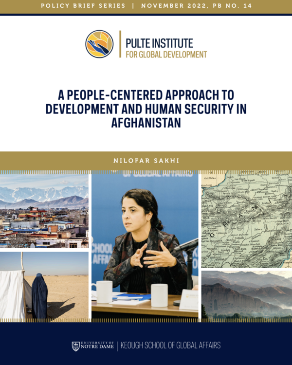 A People-Centered Approach to Development and Human Security in Afghanistan