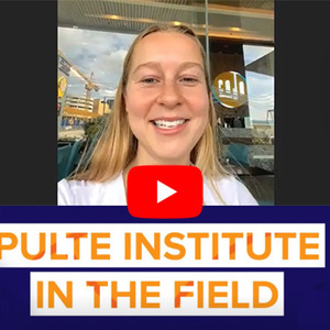In the field with Pulte Research Associate Caroline Freeman
